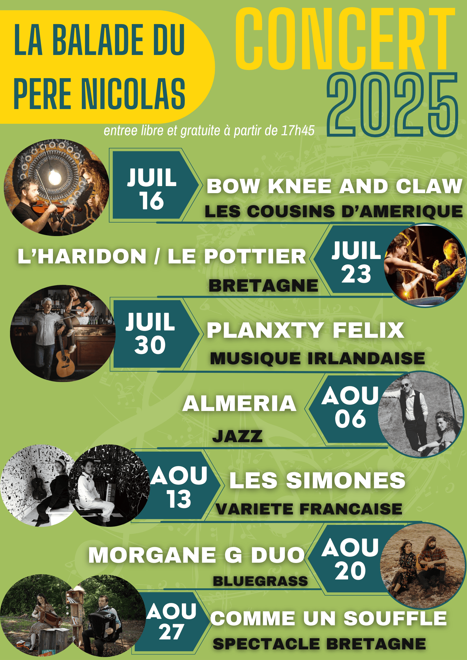You are currently viewing PROGRAMMATION DES CONCERTS 2025